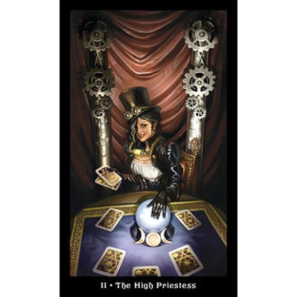 Steampunk Tarot by Barbara Moore Full 78 Card Mini Deck - Picture 3 of 5
